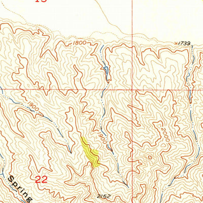 United States Geological Survey Rattlesnake Lake SE, SD (1955, 24000-Scale) digital map