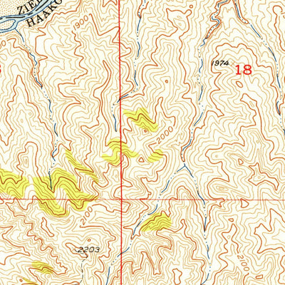 United States Geological Survey Rattlesnake Lake SE, SD (1955, 24000-Scale) digital map