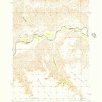United States Geological Survey Rattlesnake Lake SW, SD (1955, 24000-Scale) digital map