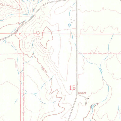 United States Geological Survey Rattlesnake Mesa, CO (1966, 24000-Scale) digital map