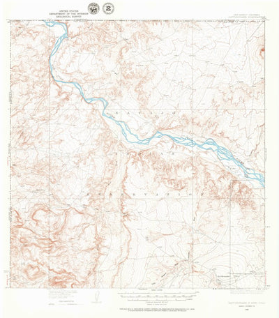 United States Geological Survey Rattlesnake, NM-CO (1934, 62500-Scale) digital map