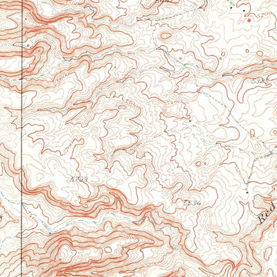 United States Geological Survey Rattlesnake, NM-CO (1934, 62500-Scale) digital map