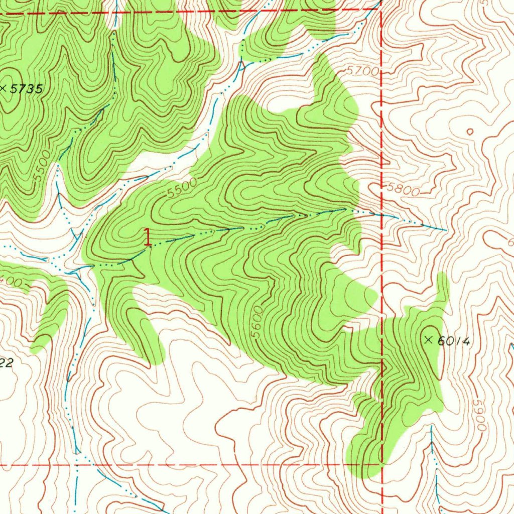 Rattlesnake Pass, UT (1968, 24000-Scale) Map by United States ...