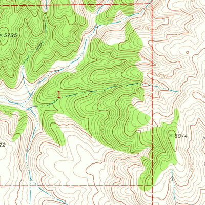 United States Geological Survey Rattlesnake Pass, UT (1968, 24000-Scale) digital map