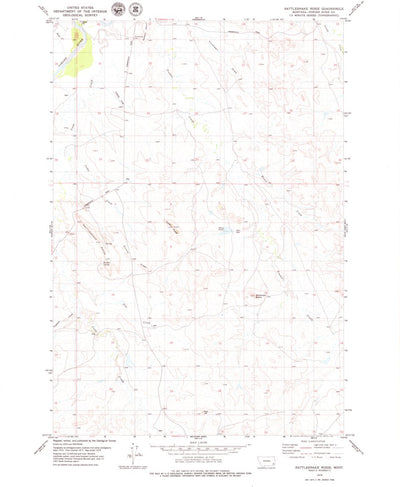 United States Geological Survey Rattlesnake Ridge, MT (1979, 24000-Scale) digital map