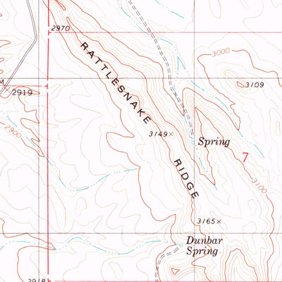 United States Geological Survey Rattlesnake Ridge, MT (1979, 24000-Scale) digital map