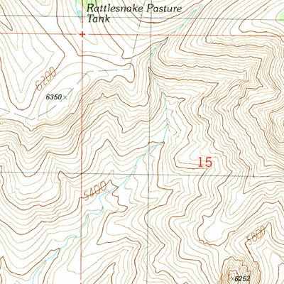 United States Geological Survey Rattlesnake Spring, AZ (1989, 24000-Scale) digital map