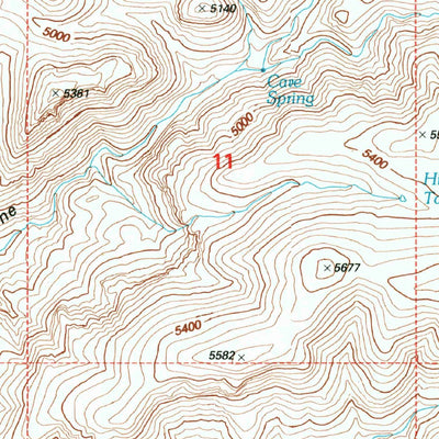 United States Geological Survey Rattlesnake Spring, AZ (1997, 24000-Scale) digital map