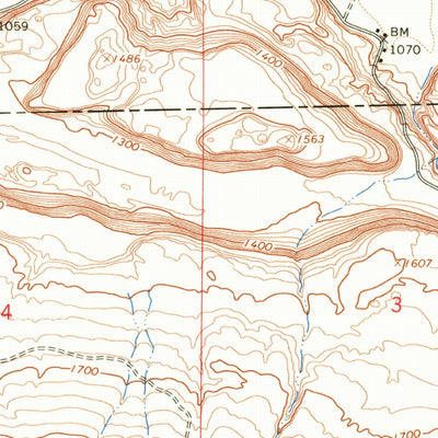 United States Geological Survey Rattlesnake Springs, WA (1966, 24000-Scale) digital map