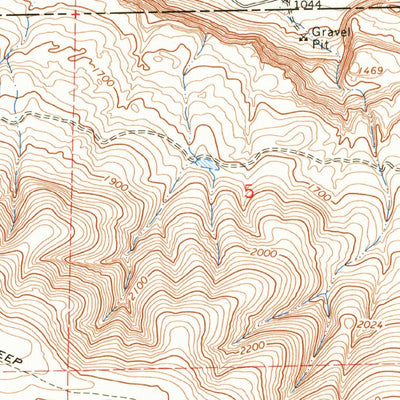 United States Geological Survey Rattlesnake Springs, WA (1966, 24000-Scale) digital map
