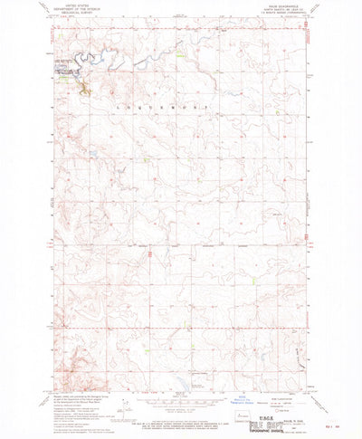 United States Geological Survey Raub, ND (1967, 24000-Scale) digital map