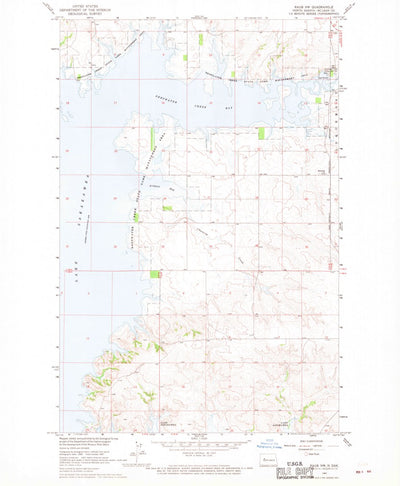 United States Geological Survey Raub NW, ND (1967, 24000-Scale) digital map