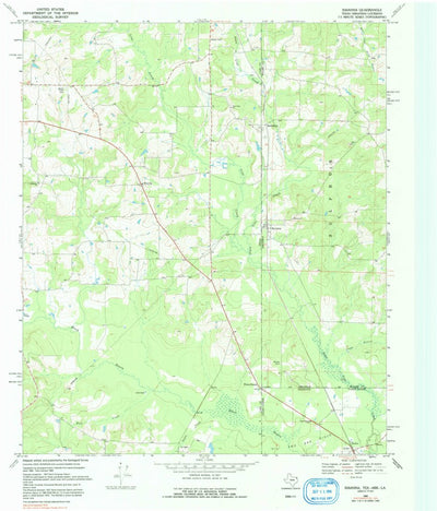 United States Geological Survey Ravanna, AR-TX-LA (1969, 24000-Scale) digital map