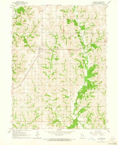 United States Geological Survey Ravanna, MO (1964, 24000-Scale) digital map