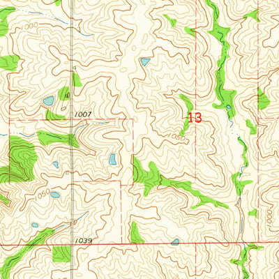 United States Geological Survey Ravanna, MO (1964, 24000-Scale) digital map