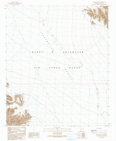 United States Geological Survey Raven Butte, AZ (1990, 24000-Scale) digital map