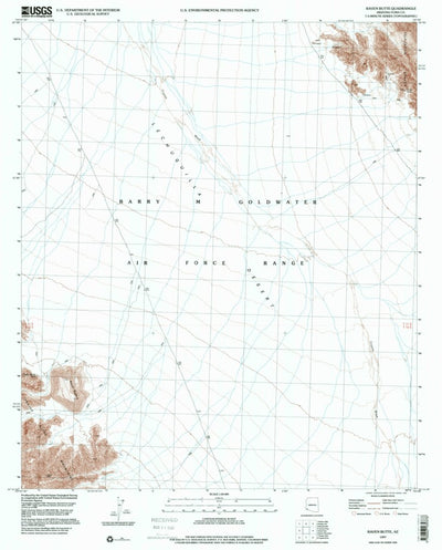 United States Geological Survey Raven Butte, AZ (1997, 24000-Scale) digital map