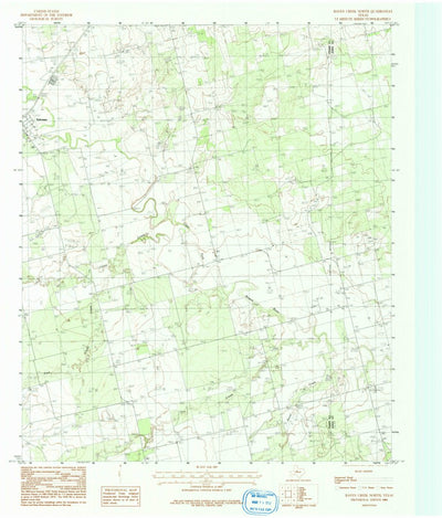 United States Geological Survey Raven Creek North, TX (1984, 24000-Scale) digital map