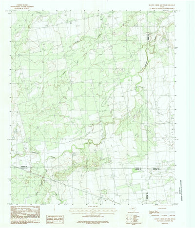 United States Geological Survey Raven Creek South, TX (1984, 24000-Scale) digital map