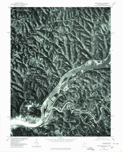 United States Geological Survey Raven Rock, WV-OH (1975, 24000-Scale) digital map