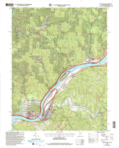 United States Geological Survey Raven Rock, WV-OH (2002, 24000-Scale) digital map