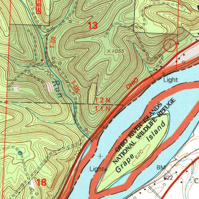 United States Geological Survey Raven Rock, WV-OH (2002, 24000-Scale) digital map