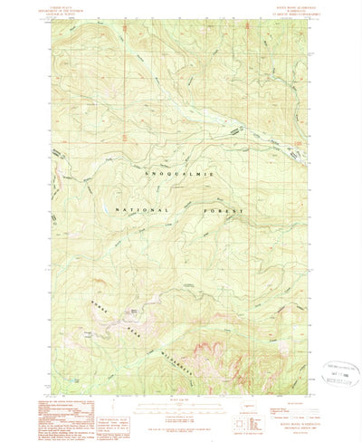 United States Geological Survey Raven Roost, WA (1989, 24000-Scale) digital map