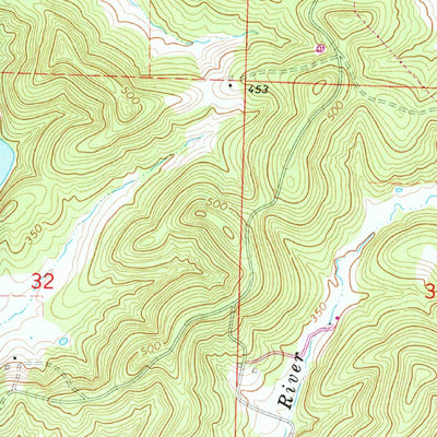 United States Geological Survey Ravenden Springs SE, AR (1966, 24000-Scale) digital map