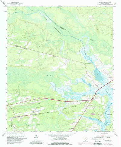 United States Geological Survey Ravenel, SC (1960, 24000-Scale) digital map