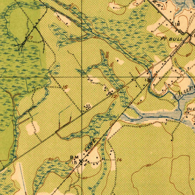 United States Geological Survey Ravenels, SC (1920, 62500-Scale) digital map