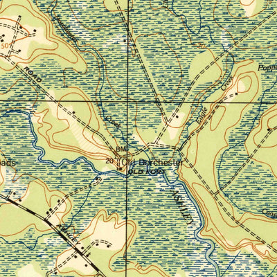 United States Geological Survey Ravenels, SC (1944, 62500-Scale) digital map