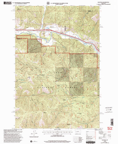 United States Geological Survey Ravenna, MT (1999, 24000-Scale) digital map