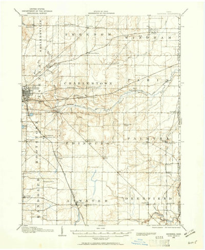 United States Geological Survey Ravenna, OH (1906, 62500-Scale) digital map