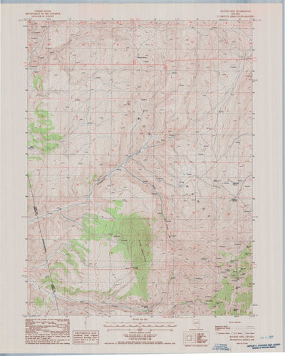 United States Geological Survey Ravens Nest, NV (1985, 24000-Scale) digital map