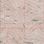 United States Geological Survey Ravens Nest, NV (1985, 24000-Scale) digital map