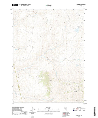 United States Geological Survey Ravens Nest, NV (2021, 24000-Scale) digital map