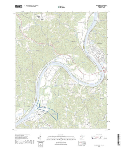 United States Geological Survey Ravenswood, WV (2023, 24000-Scale) digital map