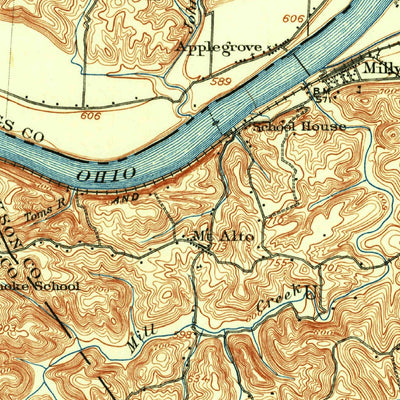 United States Geological Survey Ravenswood, WV-OH (1926, 62500-Scale) digital map