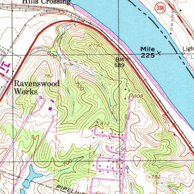 United States Geological Survey Ravenswood, WV-OH (1994, 24000-Scale) digital map