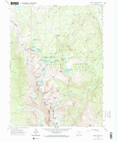 United States Geological Survey Rawah Lakes, CO (1962, 24000-Scale) digital map