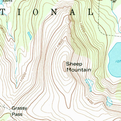 United States Geological Survey Rawah Lakes, CO (1962, 24000-Scale) digital map