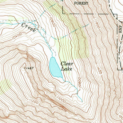 United States Geological Survey Rawah Lakes, CO (1962, 24000-Scale) digital map