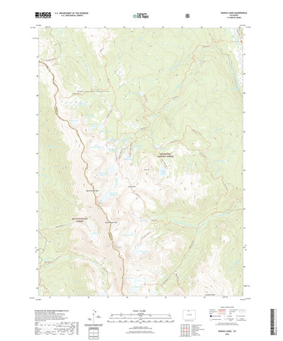 United States Geological Survey Rawah Lakes, CO (2022, 24000-Scale) digital map