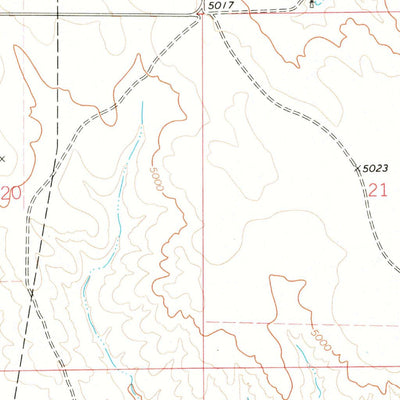 United States Geological Survey Rawhide Buttes East, WY (1974, 24000-Scale) digital map