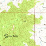 United States Geological Survey Rawhide Buttes East, WY (1974, 24000-Scale) digital map
