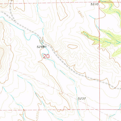 United States Geological Survey Rawhide Buttes West, WY (1978, 24000-Scale) digital map