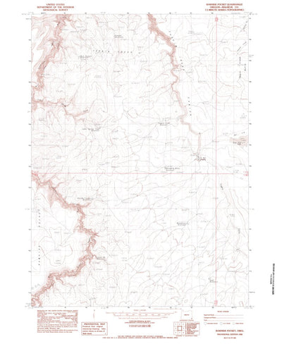 United States Geological Survey Rawhide Pocket, OR (1982, 24000-Scale) digital map