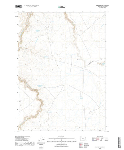 United States Geological Survey Rawhide Pocket, OR (2020, 24000-Scale) digital map