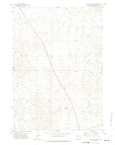 United States Geological Survey Rawhide School, WY (1971, 24000-Scale) digital map