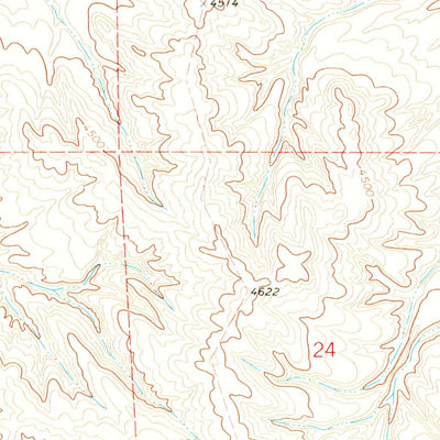 United States Geological Survey Rawhide School, WY (1971, 24000-Scale) digital map